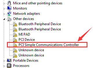 pci simple communication controller drivers win 7